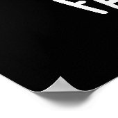 Fartichoke Funny Farting Artichoke Pun Dark BG Poster (Ecke)