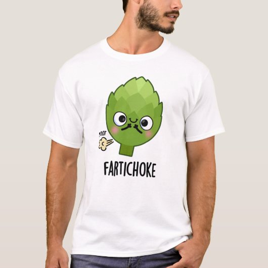 Fartichoke Funny Farting Artichoke Pun T-Shirt (Vorderseite)