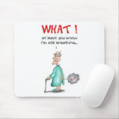 Farting alter Mann Mousepad (Mit Mouse)