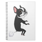 Farting Boston Terrier - still, aber tödlich Notizblock (Vorderseite)