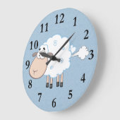 FARTING CARTOON SHEEP CLOCK GROßE WANDUHR (Winkel)