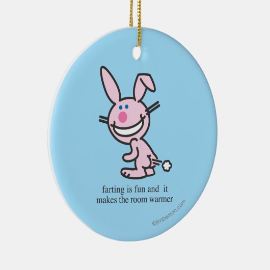 Farting ist Spaß Keramik Ornament (Rechts)