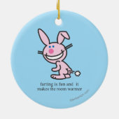 Farting ist Spaß Keramik Ornament (Hinten)