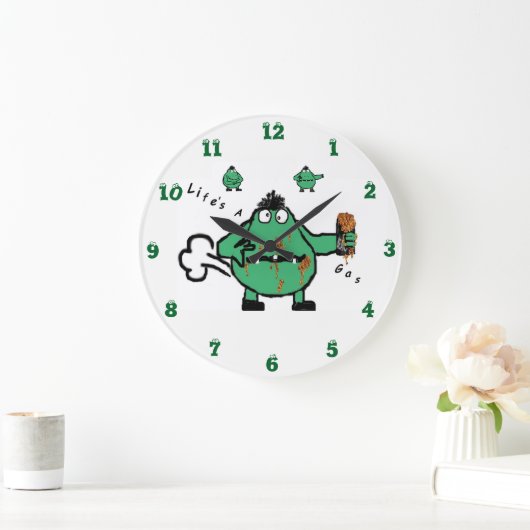 Farting "Leben ist ein Gas-" Wanduhr (Zuhause)