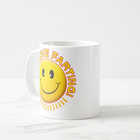 Farting Liebe Kaffeetasse (Vorderseite Links)