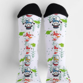 Farting Snowmen Funny Christmas Socken (Oben)