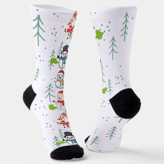 Farting Snowmen Funny Christmas Socken (Gewinkelt)