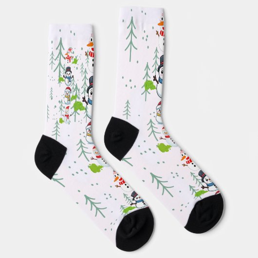 Farting Snowmen Funny Christmas Socken (Rechts)