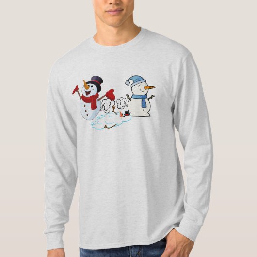 Farting Snowmen T-Shirt (Vorderseite)