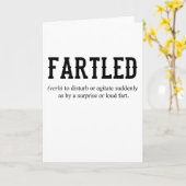 FARTLED Joke Vater Funny Sprichwort Office Handwer Karte (Gelbe Blume)