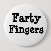 Farty Fingers Button (Vorderseite)