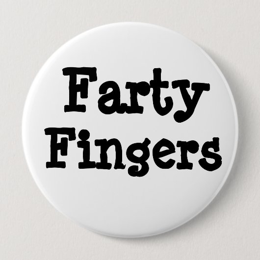 Farty Fingers Button (Vorderseite)