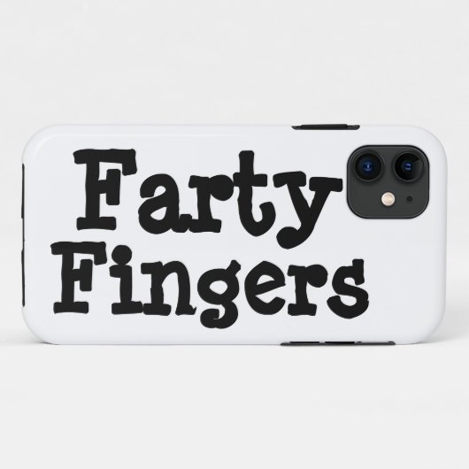 Farty Fingers Case-Mate iPhone Hülle (Rückseite (Horizontal))