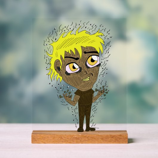 Farty Fingers Chibi Acrylschild (Neutral)