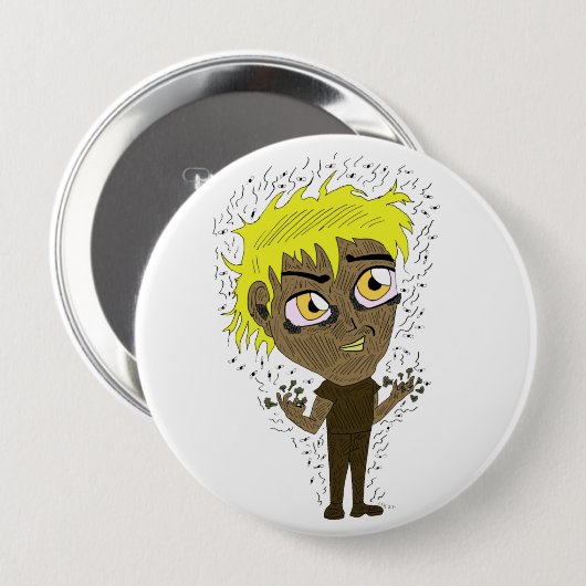 Farty Fingers Chibi Button (Vorne & Hinten)