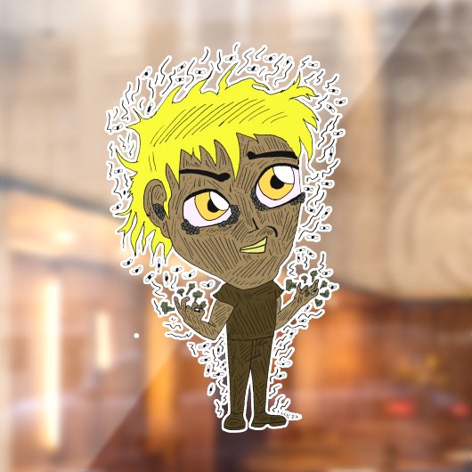 Farty Fingers Chibi Fensteraufkleber (Blatt 2)
