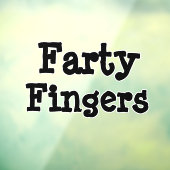 Farty Fingers Fensteraufkleber (Blatt 3)