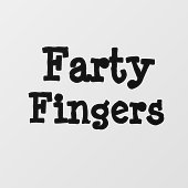 Farty Fingers Fensteraufkleber (Blatt)