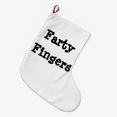 Farty Fingers Großer Weihnachtsstrumpf (Vorderansicht (hängend))