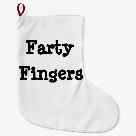 Farty Fingers Großer Weihnachtsstrumpf (Vorderseite)