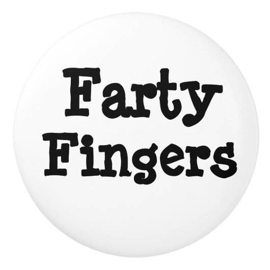Farty Fingers Keramikknauf (Vorderseite)