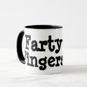 Farty Fingers Tasse (Vorderseite Links)