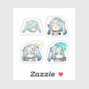 Faruzan Genshin Impact 4er Stickerbogen Extra  Aufkleber