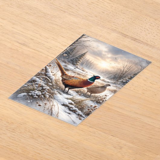 Fasan  acryleinladungen (Ablage )