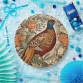 Fasan Antik Blumenmuster inspiriert von William Mo Pappteller (Party)