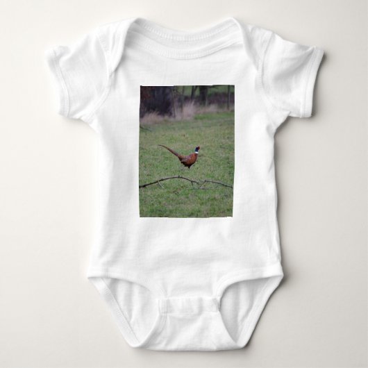 Fasan Baby Strampler (Vorderseite)