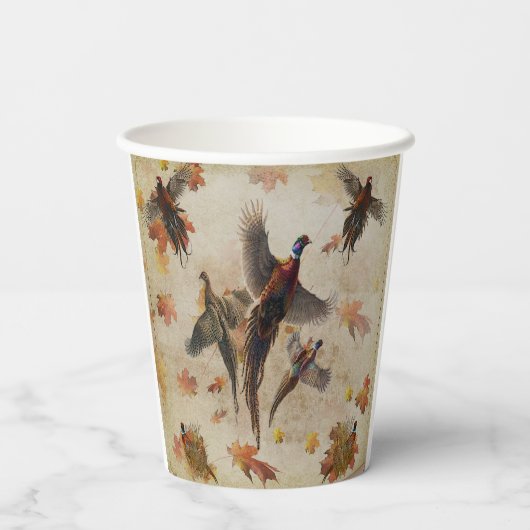 Fasan, Fasane für immer Pappbecher (Rückseite)