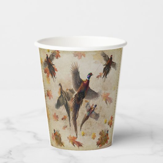 Fasan, Fasane für immer Pappbecher (Vorderseite)