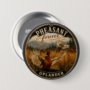 Fasan Forever – Wildlife-Kunst für die Jagd in der Button