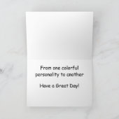 Fasan-Geburtstags-Karte Karte (Innenseite)