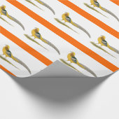 Fasan: Gelbgolden Geschenkpapier (Ecke)