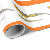 Fasan: Gelbgolden Geschenkpapier (Rolleneckpunkt)