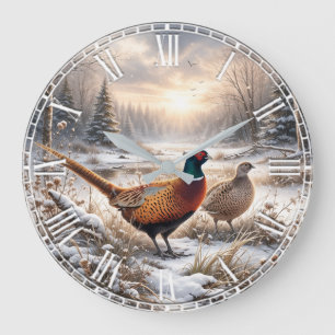 Fasan große wanduhr