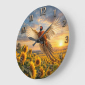 Fasan große wanduhr (Winkel)