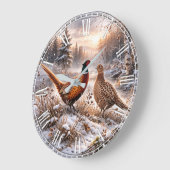 Fasan  große wanduhr (Winkel)