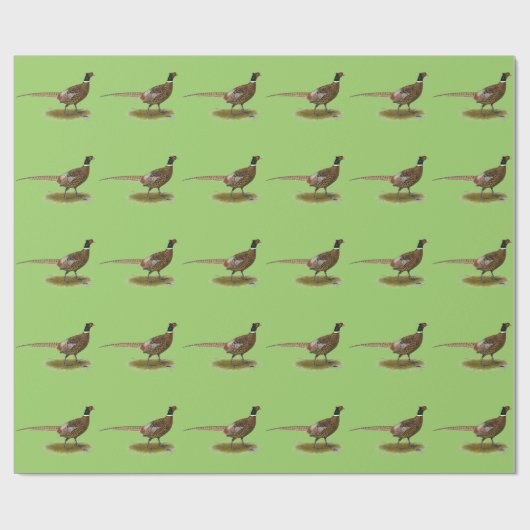 Fasan-Hahn Geschenkpapier (Flach)
