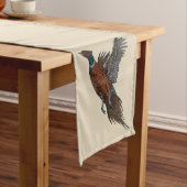 Fasan-im Flug Tabellen-Läufer Kurzer Tischläufer (Beispiel)