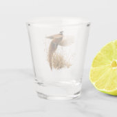 Fasan im goldenen Flug Schnapsglas (Rückseite)