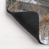 Fasan im Schnee Mousepad (Ecke)