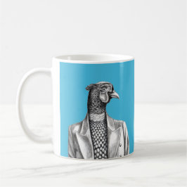 Fasan in Smart Jacket (Old School Blue) Kaffeetasse