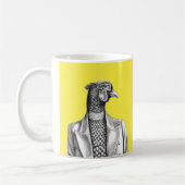Fasan in Smart Jacket (Retro-Gelb) Kaffeetasse (Links)