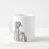 Fasan in Smart Jacket (Schnee) Kaffeetasse (Vorderseite Links)