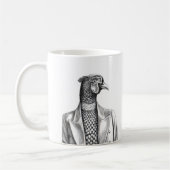 Fasan in Smart Jacket (Schnee) Kaffeetasse (Links)