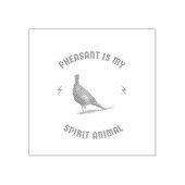 Fasan ist mein Geiststier Gummistempel (Prägung)