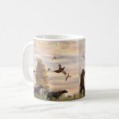 Fasan Jagen mit deutschem Kurzhaar Kaffeetasse (Vorderseite Links)