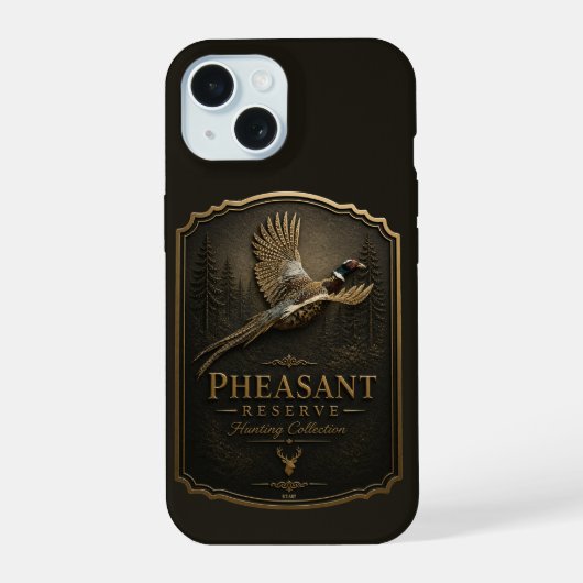 Fasan, Königliche Jagd iPhone 15 Hülle (Rückseite)